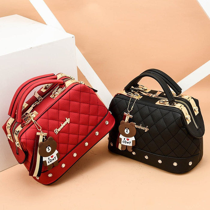 Wholesale Shoulder Bags PU Leather Handbag Large Capacity Crossbody Diamond JDC-SD-Shichen011