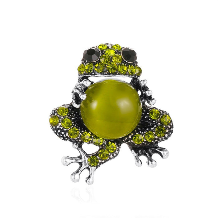 Jewelry WholesaleWholesale opal frog earring ring necklace JDC-NE-D032 Necklaces 晴雯 %variant_option1% %variant_option2% %variant_option3%  Factory Price JoyasDeChina Joyas De China