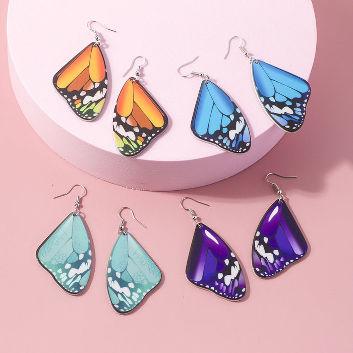 Wholesale Earrings Stainless Steel Acrylic Butterfly Earrings MOQ≥2 JDC-ES-Yida020