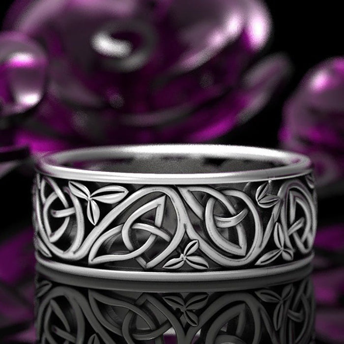 Wholesale Alloy Nordic Nordic Viking Wolf Ring MOQ≥2 JDC-RS-CaoS063