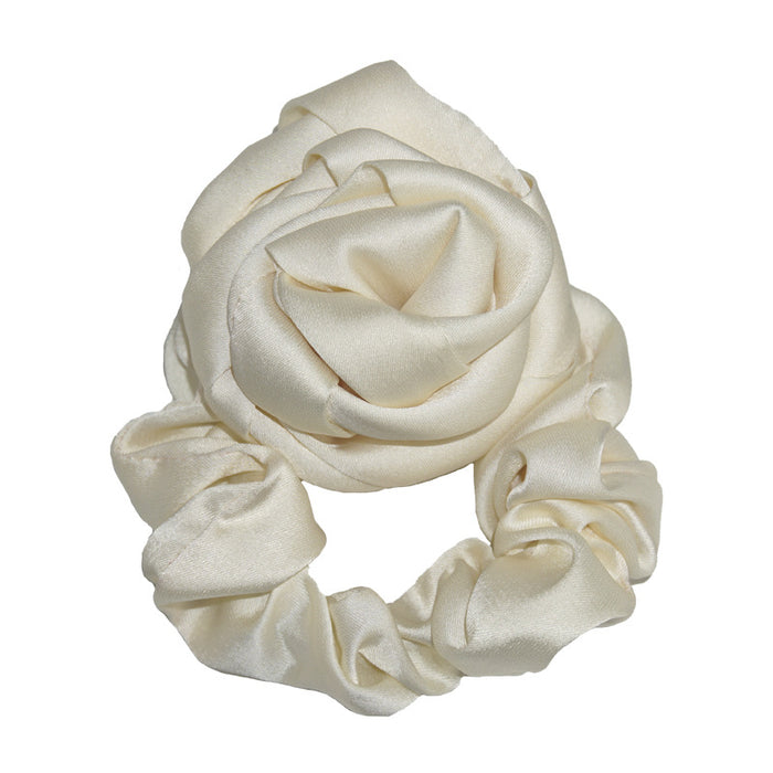 Wholesale Hair Scrunchies Cloth Classic Handmade Rose Hair Ring MOQ≥2 JDC-HS-HMXS001