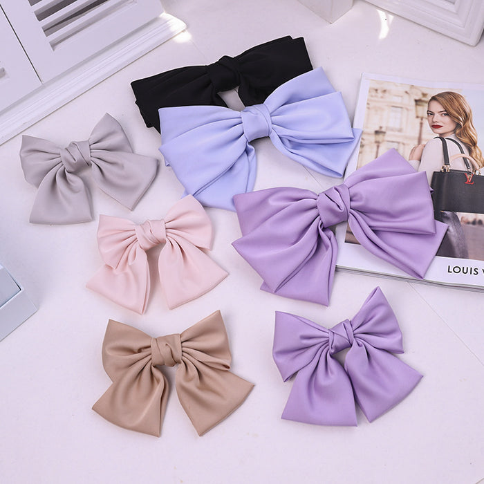 Jewelry WholesaleWholesale temperament satin bow hair clip JDC-HC-MIshe001 Hair Clips 蜜舍 %variant_option1% %variant_option2% %variant_option3%  Factory Price JoyasDeChina Joyas De China