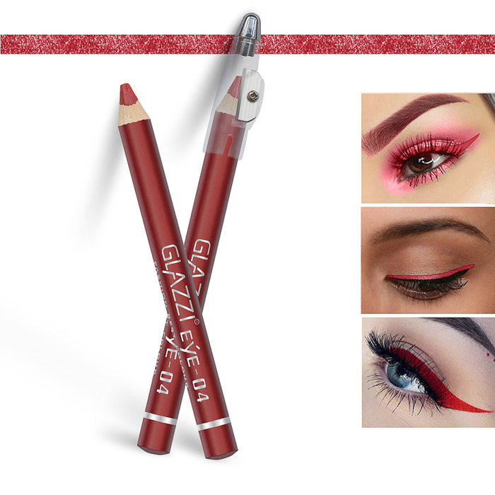 Wholesale color eyebrow pencil with pencil sharpener easy to color waterproof MOQ≥3 JDC-EP-FLi001