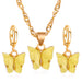 Jewelry WholesaleWholesale acrylic butterfly necklace earring set JDC-NE-D031 Necklaces 晴雯 %variant_option1% %variant_option2% %variant_option3%  Factory Price JoyasDeChina Joyas De China