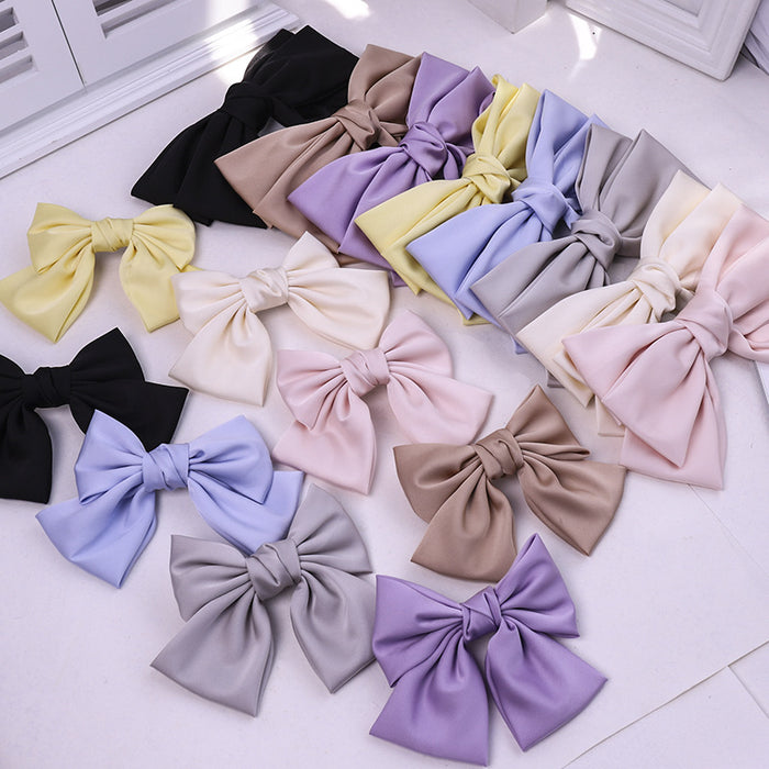 Jewelry WholesaleWholesale temperament satin bow hair clip JDC-HC-MIshe001 Hair Clips 蜜舍 %variant_option1% %variant_option2% %variant_option3%  Factory Price JoyasDeChina Joyas De China