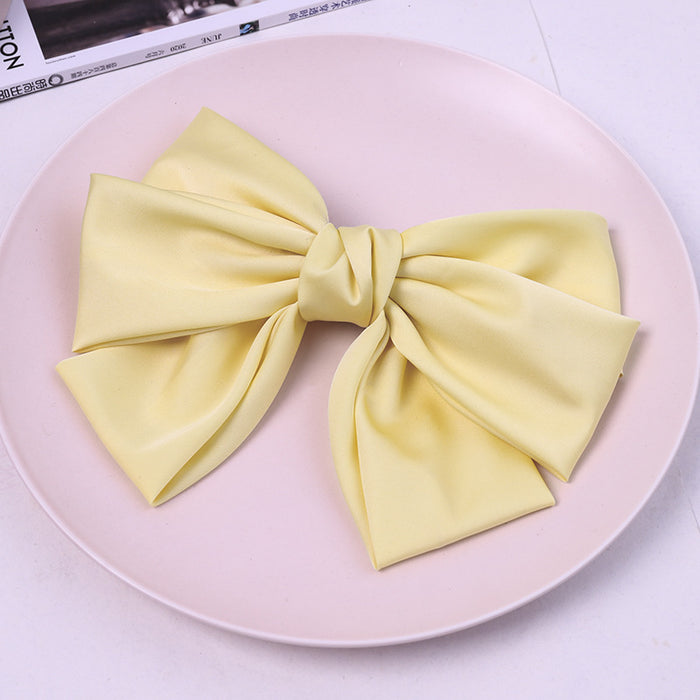 Jewelry WholesaleWholesale temperament satin bow hair clip JDC-HC-MIshe001 Hair Clips 蜜舍 %variant_option1% %variant_option2% %variant_option3%  Factory Price JoyasDeChina Joyas De China