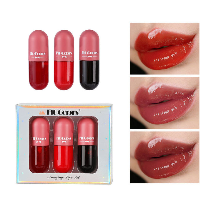 Wholesale Lip Plumping Lip Cream Partial Pearlescent Glitter Moisture Temperature Color-Changing Lip Oil MOQ≥3 JDC-MK-feit002