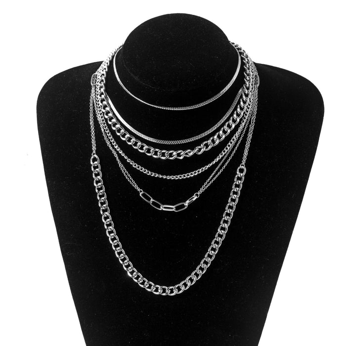 Wholesale multi-layer cool all-match trend necklace collarbone chain JDC-NE-YiD035