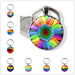 Jewelry WholesaleWholesale rainbow flowers gay pride keychain pendant LGBT JDC-KC-XuS025 Keychains 溆水 %variant_option1% %variant_option2% %variant_option3%  Factory Price JoyasDeChina Joyas De China