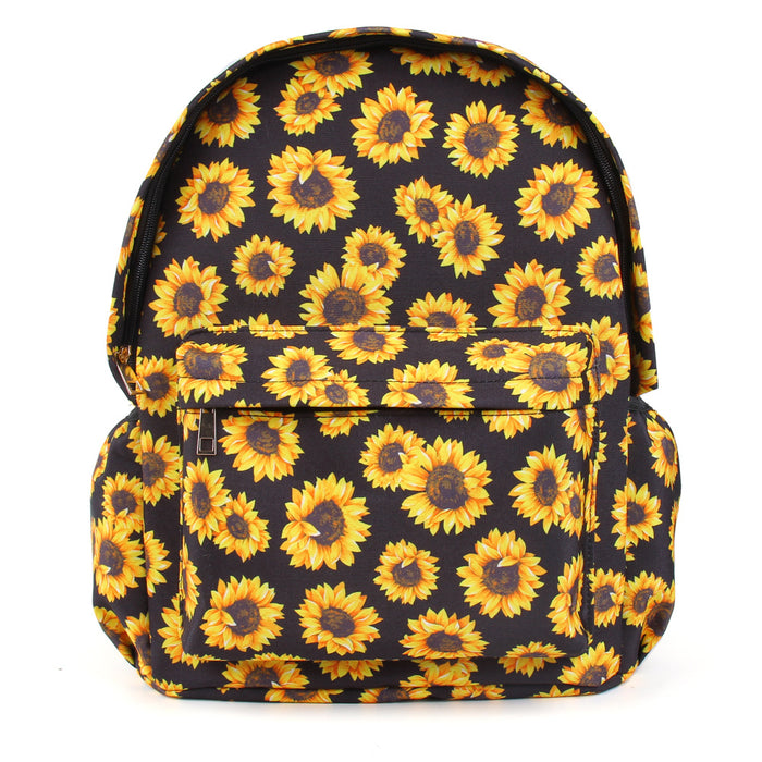 Wholesale Backpack Sunflower Canvas Lunch Bag MOQ≥3 JDC-BP-HMLD002
