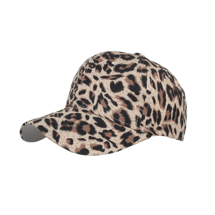 Wholesale new leopard print baseball cap peaked cap sun hat JDC-FH-ZMei007