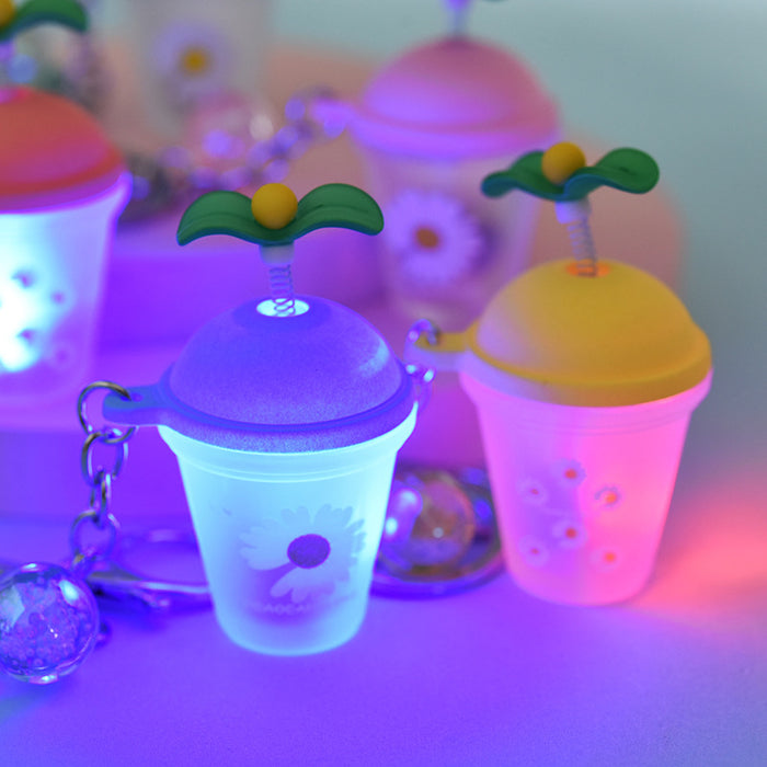 Jewelry WholesaleWholesale swing grass potted milk tea cup with light keychain JDC-KC-YPin010 Keychains 严品 %variant_option1% %variant_option2% %variant_option3%  Factory Price JoyasDeChina Joyas De China