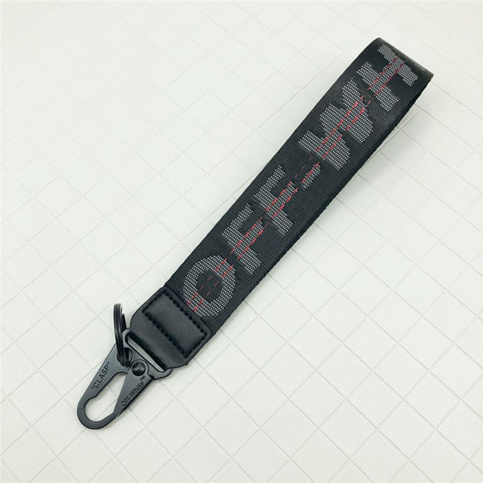 Wholesale Keychains Alloy Canvas Embroidery English Letters Lanyard (F) MOQ≥2 JDC-KC-HQiu002
