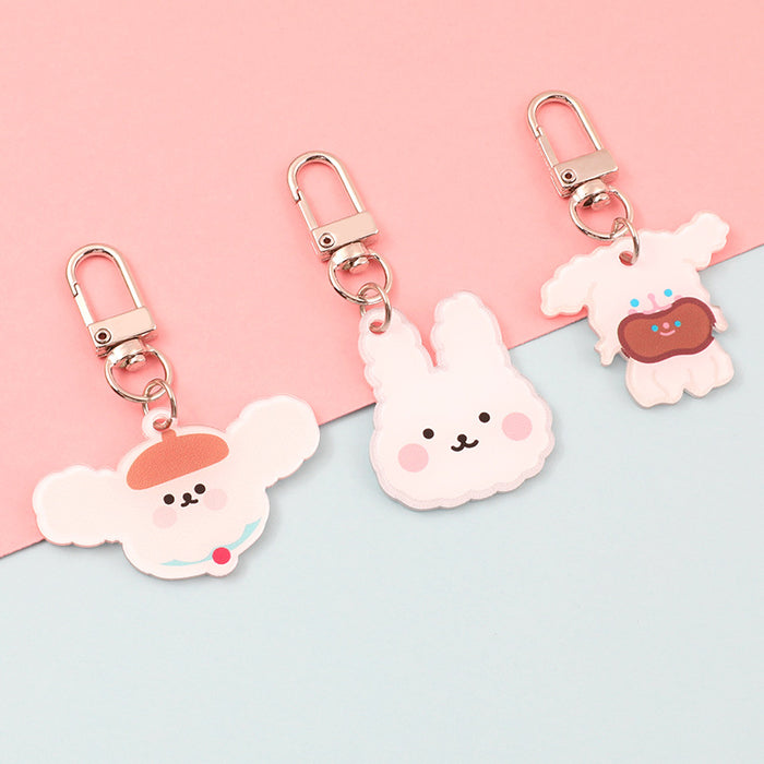 Wholesale Bear Rabbit Girls Headphone Set Bag Ornament Pendant JDC-KC-SCheng030