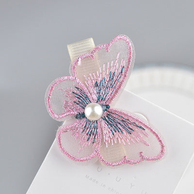 Wholesale Hair Clips Embroidery Retro Handmade Butterfly JDC-HC-YuY001