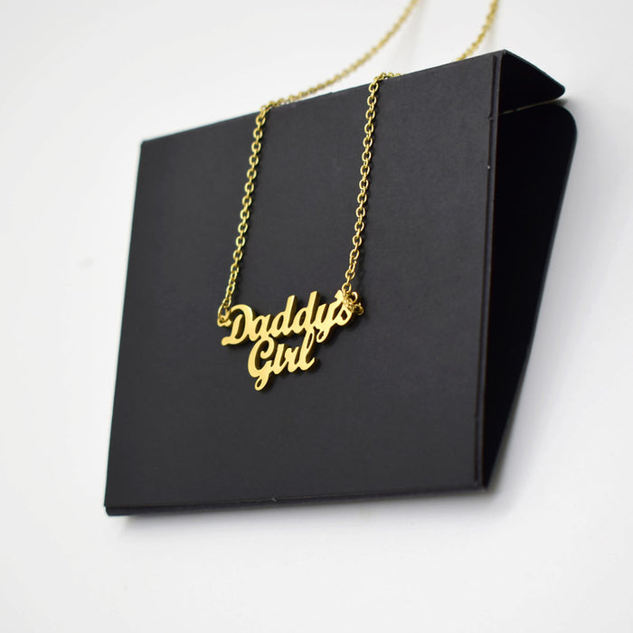 Wholesale Daddy's Girl Father's Day Stainless Steel Necklace JDC-NE-HaiBai001