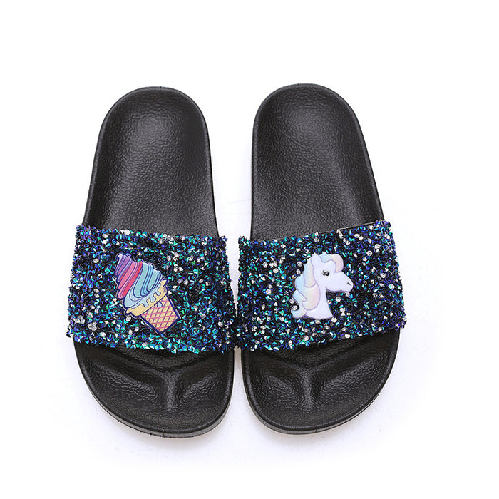 Wholesale popular cartoon children and girls sandals and slippers JDC-SP-YiK001