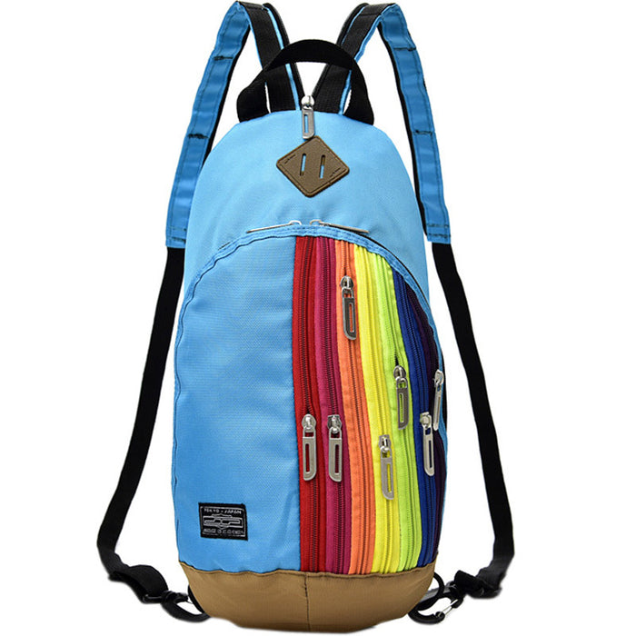 Wholesale backpack rainbow chest bag parent-child dual use JDC-BP-Mengsiw001