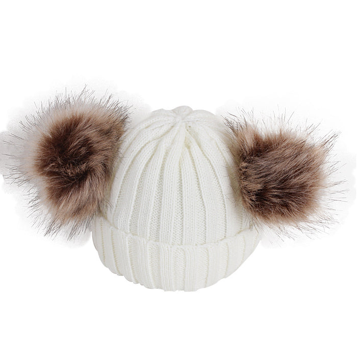 Bola de racco de yarn de sombrero al por mayor Soción de sombrero para niños Juego de bufanda JDC-FH-SHENGS003