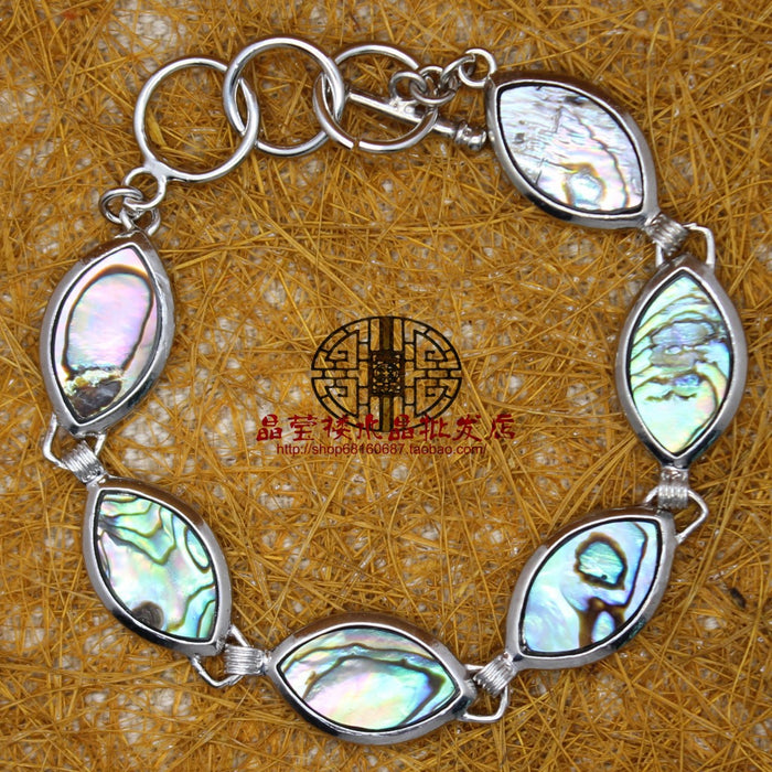 Wholesale Shell Bracelet Men and Women Square Abalone Shell Jewelry MOQ≥2 JDC-BT-jinshe001