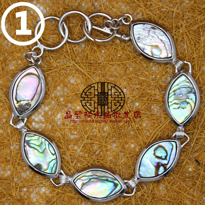 Wholesale Shell Bracelet Men and Women Square Abalone Shell Jewelry MOQ≥2 JDC-BT-jinshe001