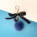 Jewelry WholesaleWholesale Bow Lace Plush Hair Ball Keychain JDC-KC-KaiY001 Keychains 凯月 %variant_option1% %variant_option2% %variant_option3%  Factory Price JoyasDeChina Joyas De China
