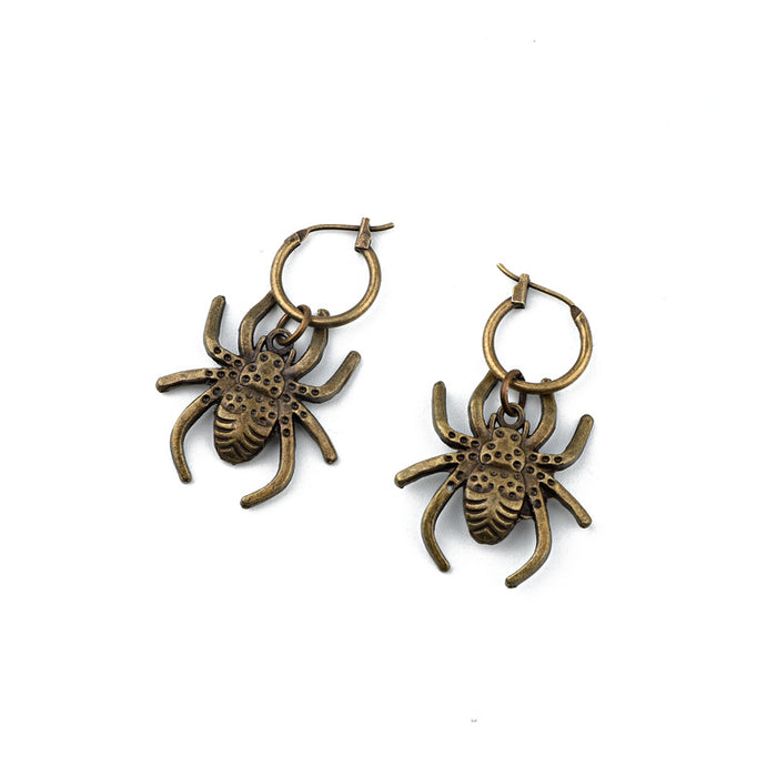 Wholesale Vintage Punk Personality Bronze Earrings JDC-ES-GeJiao001