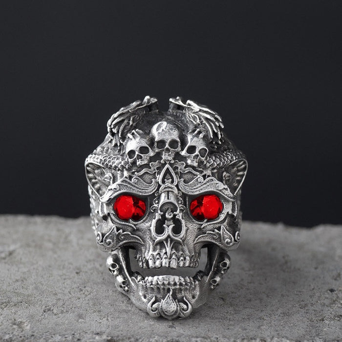 Wholesale Skull Alloy Ring JDC-RS-KaiS006