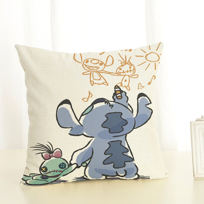 Wholesale Cartoon Printed Linen Pillowcase (M) JDC-PW-Xisi007