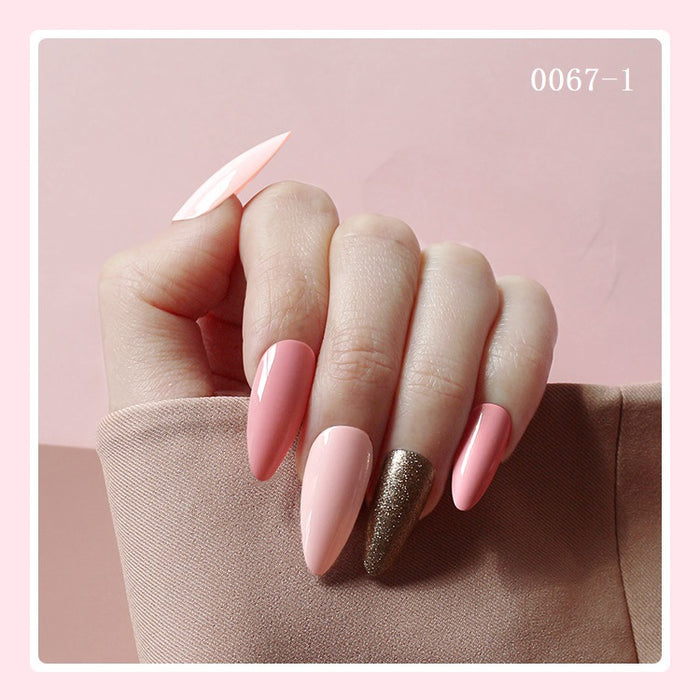 Jewelry WholesaleWholesale Wearing Nail Pieces Almond Nail Manicure Patch Finished Nail Pieces JDC-NS-XKQ007 Nail Stickers 新空气 %variant_option1% %variant_option2% %variant_option3%  Factory Price JoyasDeChina Joyas De China