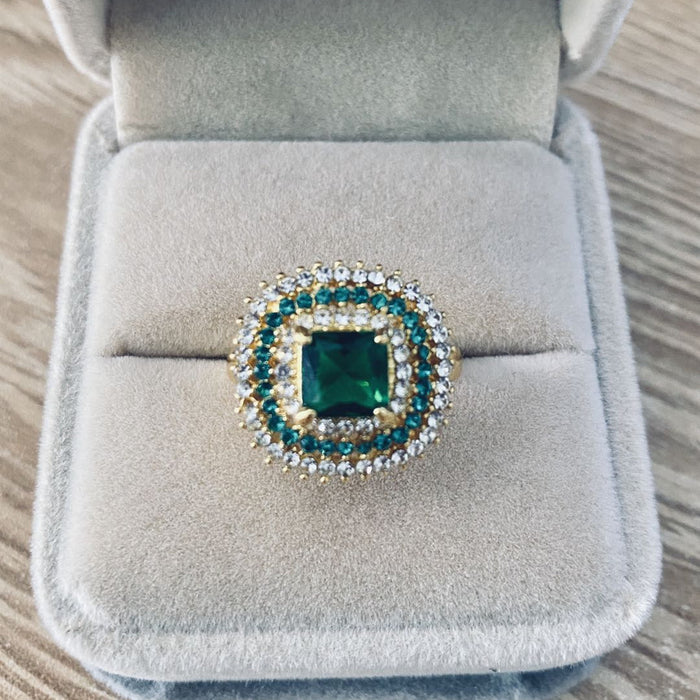 Jewelry WholesaleWholesale emerald gold topaz ring JDC-RS-Chenrui006 Rings 晨睿 %variant_option1% %variant_option2% %variant_option3%  Factory Price JoyasDeChina Joyas De China