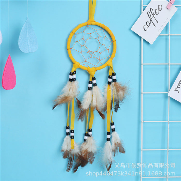 Wholesale Dream Catcher Feather Indian Ornament JDC-DC-JYun007