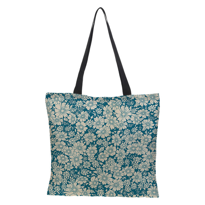 Impression en gros lin en coton imperméable Small Saisy Printing Eco-Friendly Shoping Bag JDC-SD-QTU010