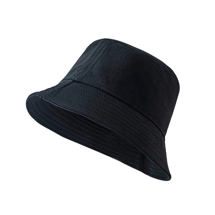 Venta al por mayor Algodón Color Sólido Padre-Niño Bucket Hat Sombrero Plano Top Visor Hat JDC-FH-MUXIA003