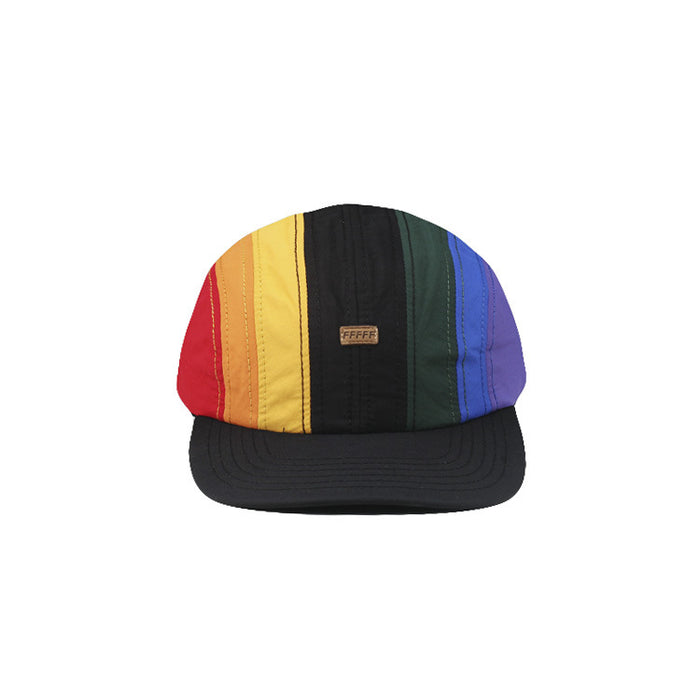 Wholesale drawstring hat rainbow color baseball cap JDC-FH-LongQ001