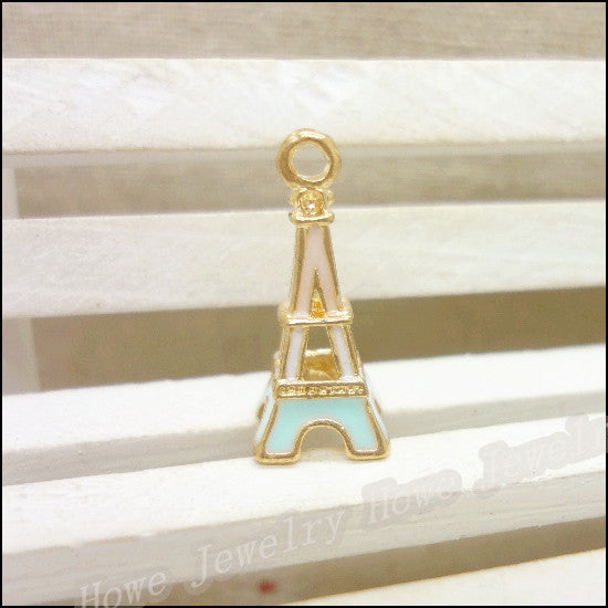 Wholesale Eiffel Tower Keychain Bulk Alloy DIY MOQ≥10 JDC-KC-LvJi001