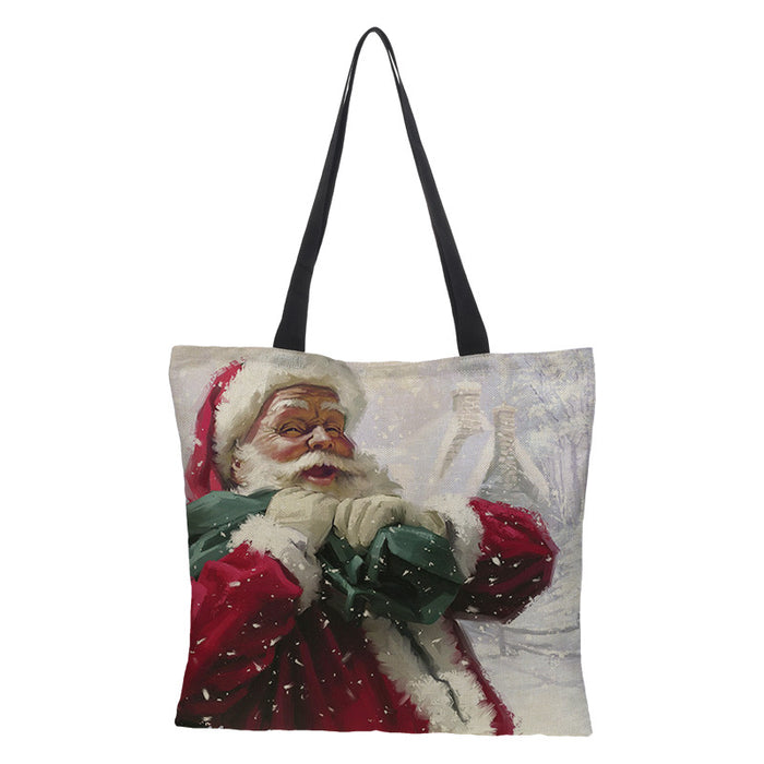 Wholesale printed cotton linen bag gift bag storage gift bag JDC-SD-QTu005