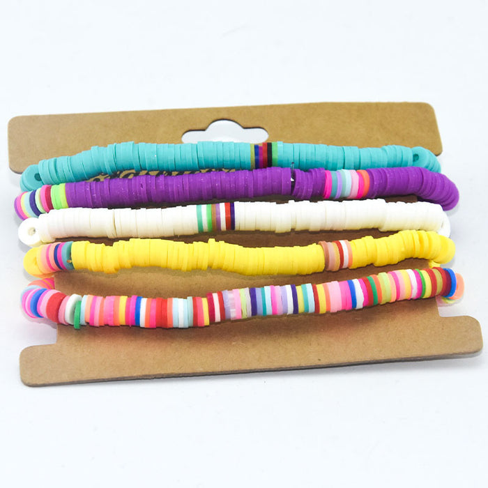 Wholesale Boho Sweet Colorful Clay Bracelet MOQ≥2 JDC-BT-ManS011