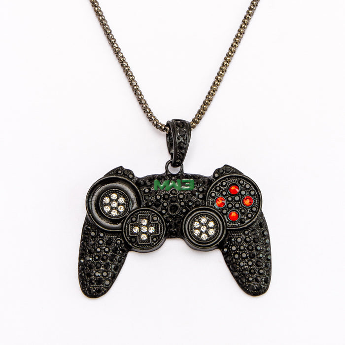 Wholesale Necklaces Alloy Rhinestone Gamepad Controller MOQ≥2 JDC-NE-Fangt003