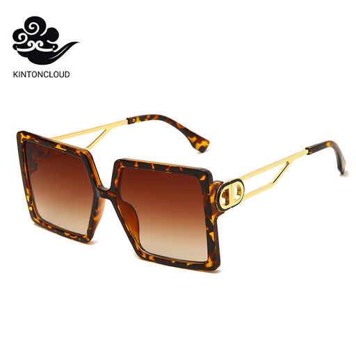 Jewelry WholesaleWholesale Square Big Frame Metal Brand Sunglasses （F) JDC-SG-HNB006 Sunglasses 汉尼拔 %variant_option1% %variant_option2% %variant_option3%  Factory Price JoyasDeChina Joyas De China