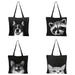 Jewelry WholesaleWholesale oil painting cat printing cotton and linen shopping bags environmental protection JDC-SD-QTu007 Shoulder Bags 仟图 %variant_option1% %variant_option2% %variant_option3%  Factory Price JoyasDeChina Joyas De China