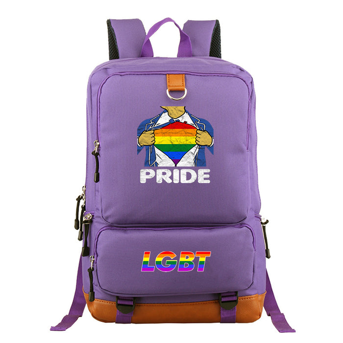 Wholesale LGBT Pride Day Canvas Backpack JDC-BP-Henlie001
