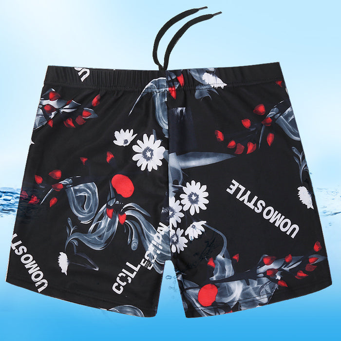 Wholesale Men's Swimming Trunks Loose Anti-Awkward Boxer Shorts JDC-SW- baiy005