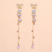 Jewelry WholesaleWholesale purple butterfly long tassel earrings JDC-ES-KaiQ029 Earrings 凯庆 %variant_option1% %variant_option2% %variant_option3%  Factory Price JoyasDeChina Joyas De China