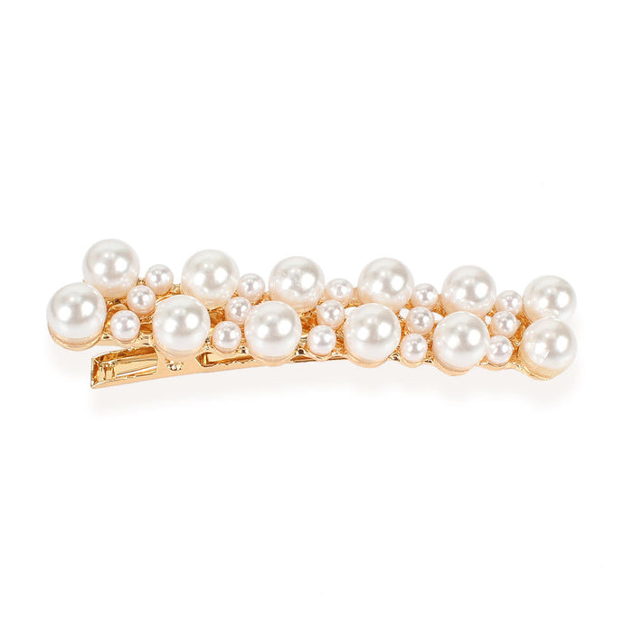 Wholesale personality pearl hair clip simple retro duckbill hair accessories MOQ≥2 JDC-HC-Tengyi004