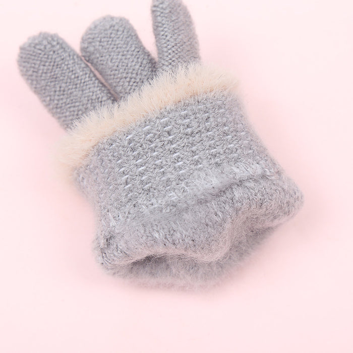 Wholesale Gloves Cashmere Wool Kids Warm Gloves JDC-GS-JiaT006