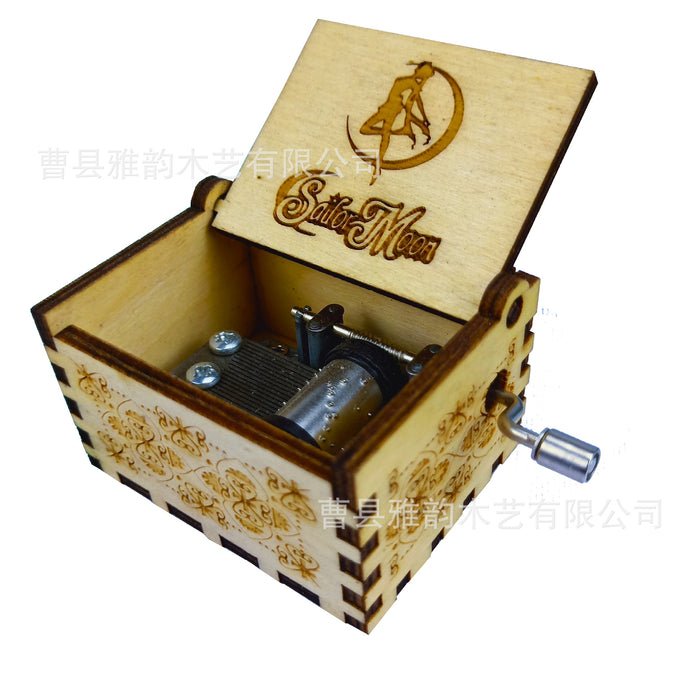 Box de juguete al por mayor Box de madera de madera de madera Caja de música marinera Moon Moq≥2 JDC-Ft-yayun005