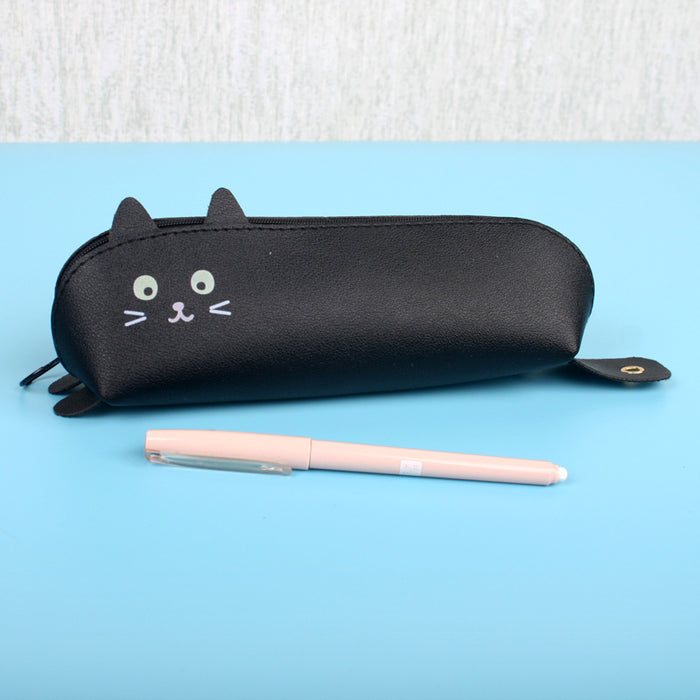 Wholesale pencil case PU cute animals MOQ≥2 JDC-PB-Weituo001