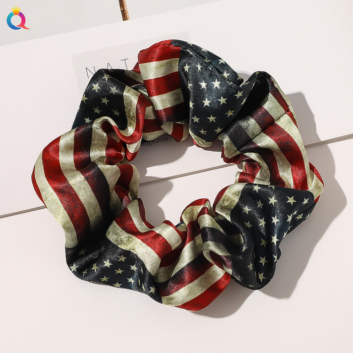 Wholesale 4th of July Independence Day Flag Large Intestine Hair Rope JDC-HS-Qiyue006