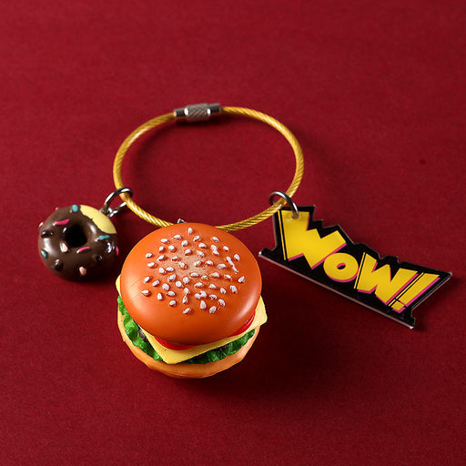 Jewelry WholesaleWholesale Burger Sandwich French Fries Metal Keychain JDC-KC-CYa005 Keychains 创亚 %variant_option1% %variant_option2% %variant_option3%  Factory Price JoyasDeChina Joyas De China